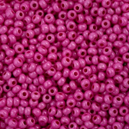 Czech Seed Bead 11/0 Vial Terra Intensive Pink apx25g