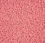 Czech Seed Bead 11/0 Vial PermaLux Dyed Chalk Pink Matt apx24g