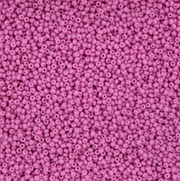 Czech Seed Bead 11/0 Vial Bubble Gum Pink Chalk Dyed Solgel apx23g