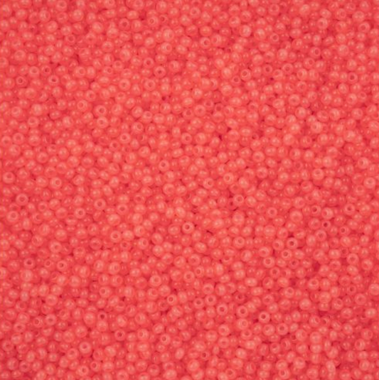 Czech Seed Bead 11/0 Vial Alabaster Pink Solgel apx23g