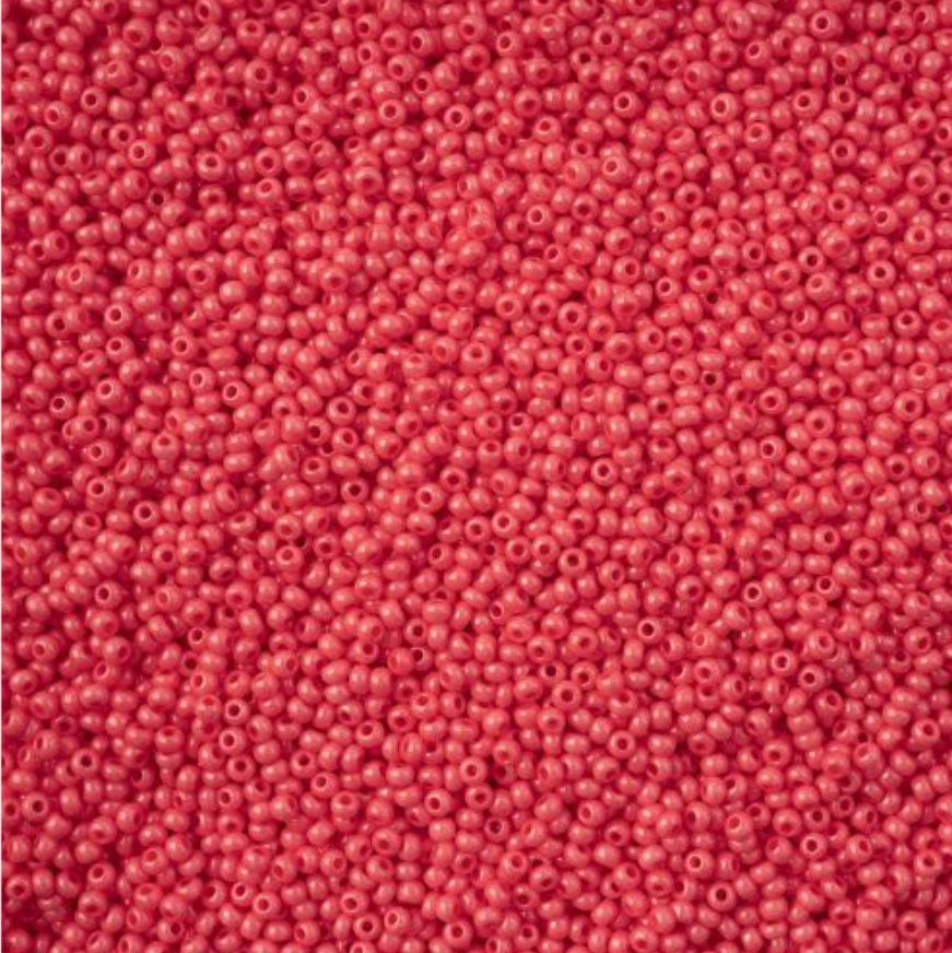 Czech Seed Bead 11/0 Vial Bright Pink Chalk sfinx Terra Dyed apx23g