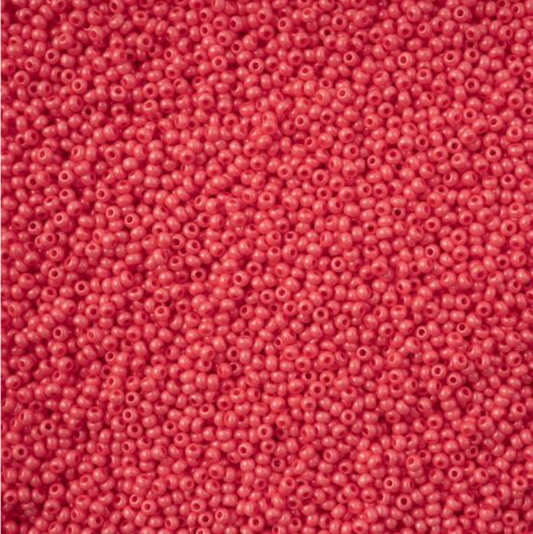 Czech Seed Bead 11/0 Vial Bright Pink Chalk sfinx Terra Dyed apx23g