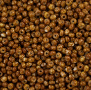 Czech Seed Bead 11/0 Vial Opaque Travertine on Chalk White apx23g