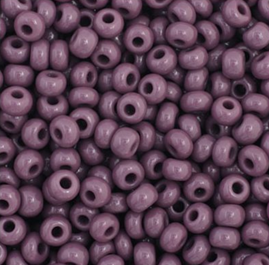Czech Seed Bead 11/0 Vial Opaque Dark Mauve apx23g