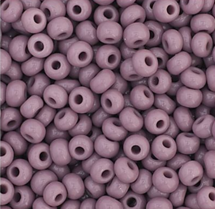 Czech Seed Bead 11/0 Vial Opaque Mauve apx23g