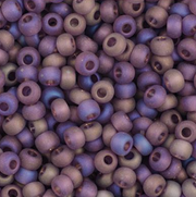 Czech Seed Bead 11/0 Vial Transparent Mauve AB Matt apx23g