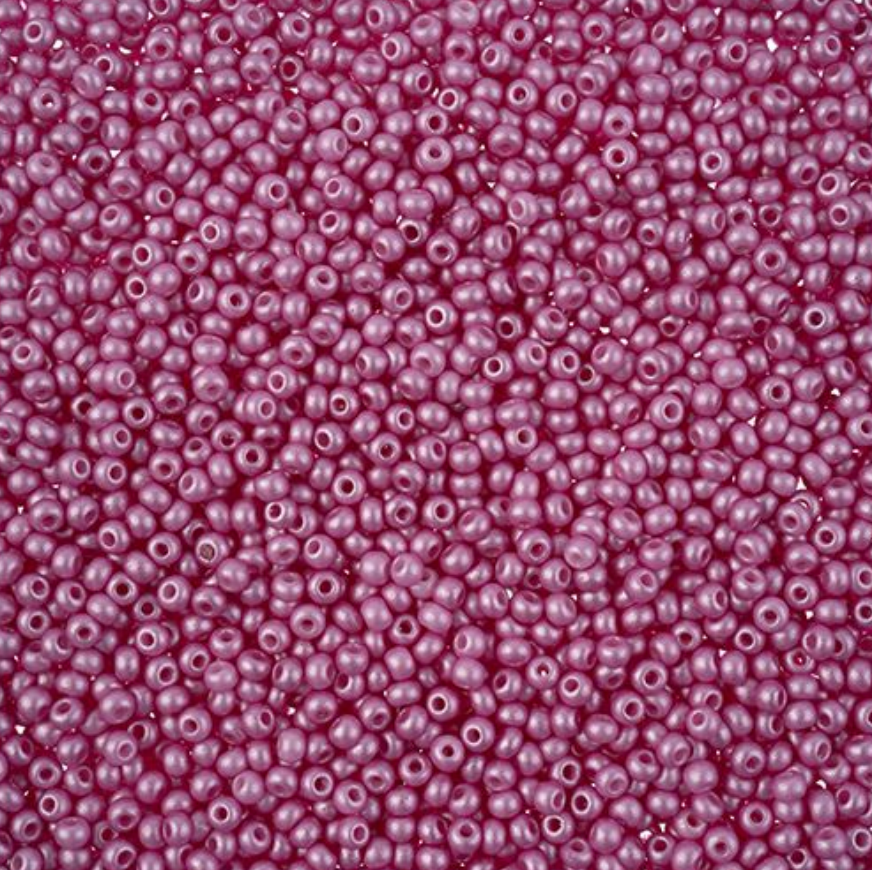Czech Seed Bead 11/0 Vial PermaLux Dyed Chalk Violet apx23g