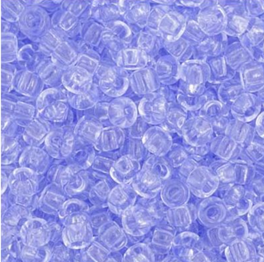 Czech Seed Bead 11/0 Vial Transparent Tanzanite Dyed apx23g