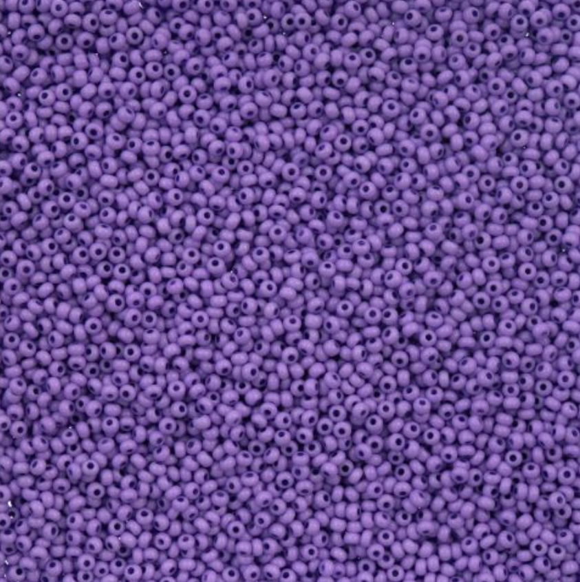 Czech Seed Bead 11/0 Vial Grape Chalk Dyed Solgel apx23g