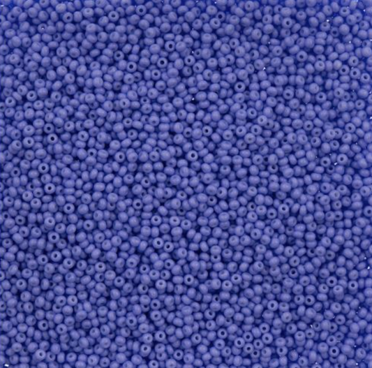 Czech Seed Bead 11/0 Vial Purple Chalk Dyed Solgel apx23g