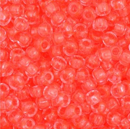 Czech Seed Bead 11/0 Vial Transparent Dark Rose Dyed apx23g