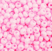 Czech Seed Bead 11/0 Vial Opaque Pink Dyed apx23g