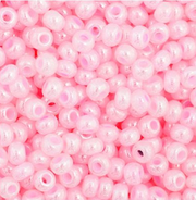 Czech Seed Bead 11/0 Vial Opaque Pale Pink Dyed Pearl apx23g