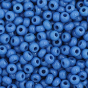 Czech Seed Bead 11/0 Vial Opaque Medium Blue apx23g