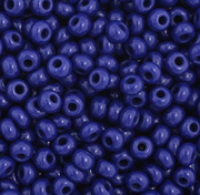 Czech Seed Bead 11/0 Vial Opaque Dark Royal Blue apx23g