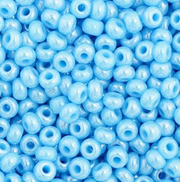 Czech Seed Bead 11/0 Vial Opaque Light Blue Luster apx24g