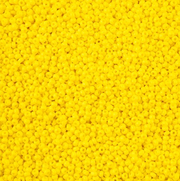 Czech Seed Beads 11/0 Cut apx 13g vial Opaque Lemon Yellow