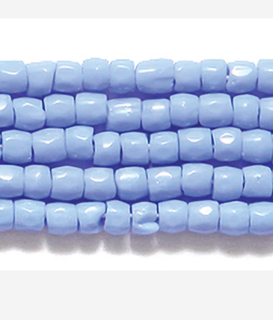 CZ Seed Bead 3-cut Powder Blue 9/0