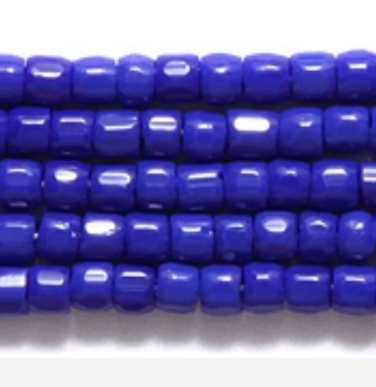 CZ Seed Bead 3-cut Dark Blue 9/0