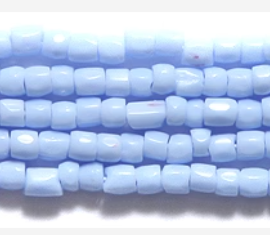 CZ Seed Bead 3-cut LT Blue 9/0