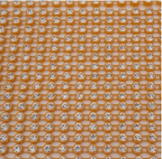 Crystal Lane DIY Rhinestone Banding 10yds 1row ss12 Gold Casing/ Crystal