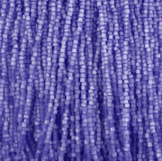 Czech Seed Beads 10/0 2Cut Satin Purple Solgel Strung