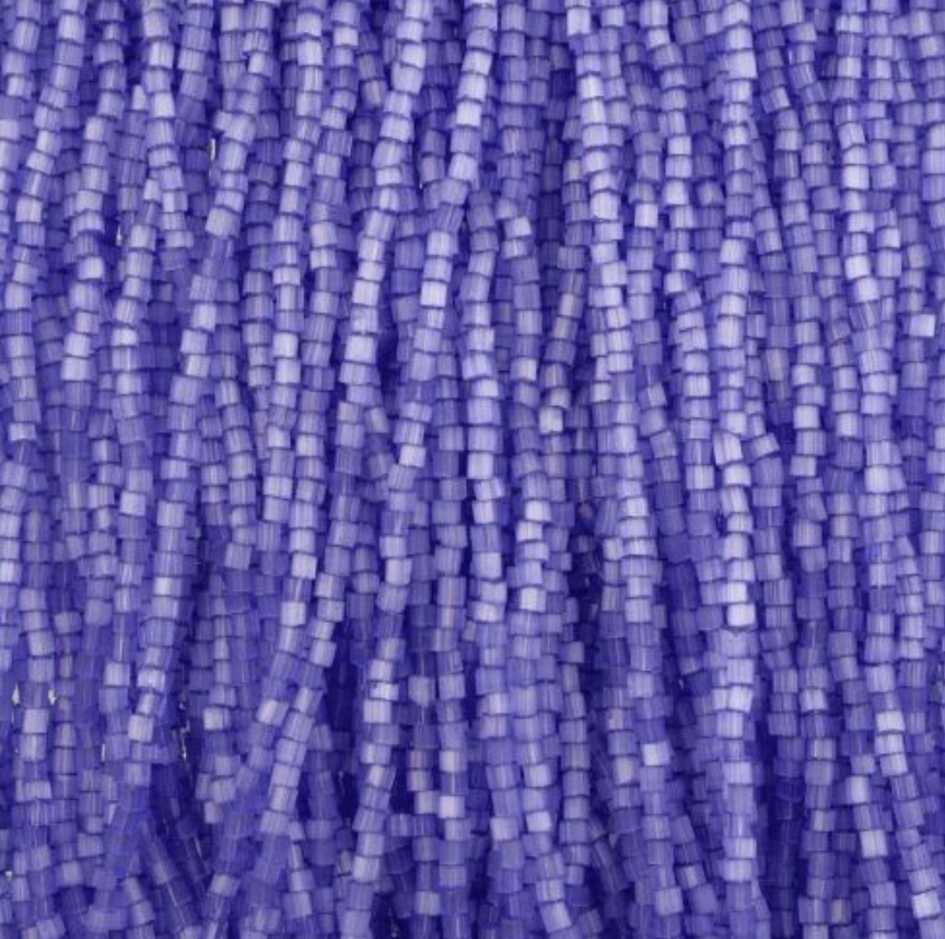 Czech Seed Beads 10/0 2Cut Satin Purple Solgel Strung