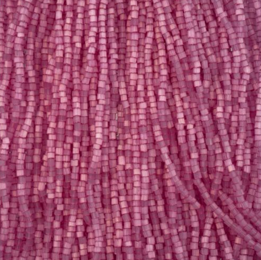 Czech Seed Beads 10/0 2Cut Satin Light Green Solgel Strung