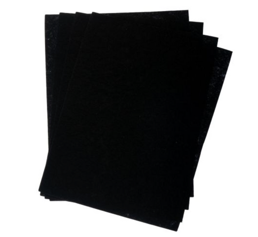GoodFelt Beading Foundation 1.5mm 8.5x11in 4pcs Black