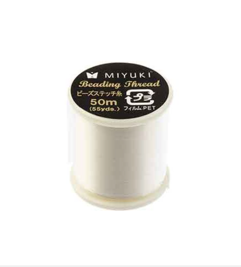 Miyuki Nylon Beading Thread B Eggshell (50m)
