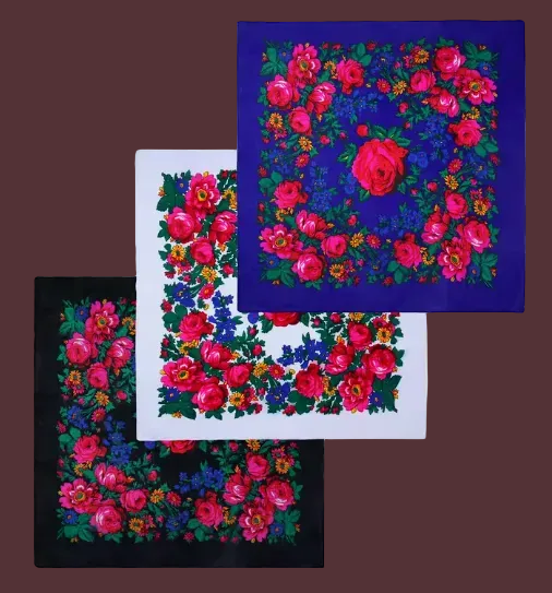 Kokum Scarf 30x30 - Style #3 (Various Colors)