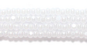 CZ Seed Bead True Cut Pearl White 11/0 (FULL HANK)