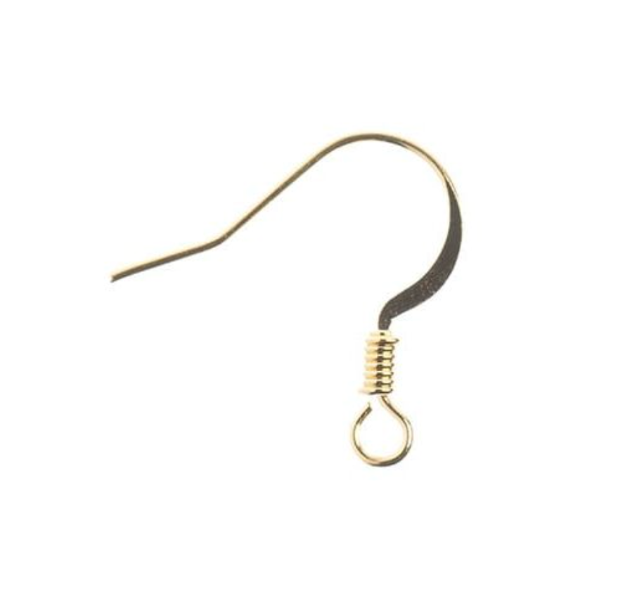 Earwire w/ Coil Gold 60pcs