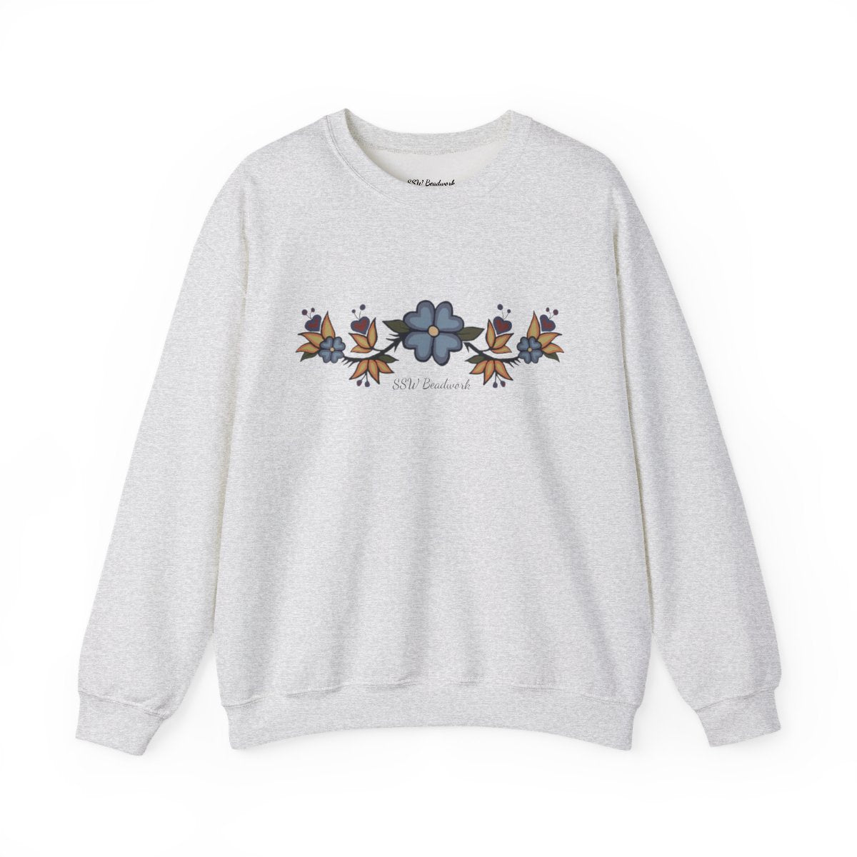 Ash SSW Beadwork Floral Unisex Crewneck