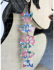 yazziesmallwood - Daisy Tulip Lotus florals XL: Masani floral matte/shiny