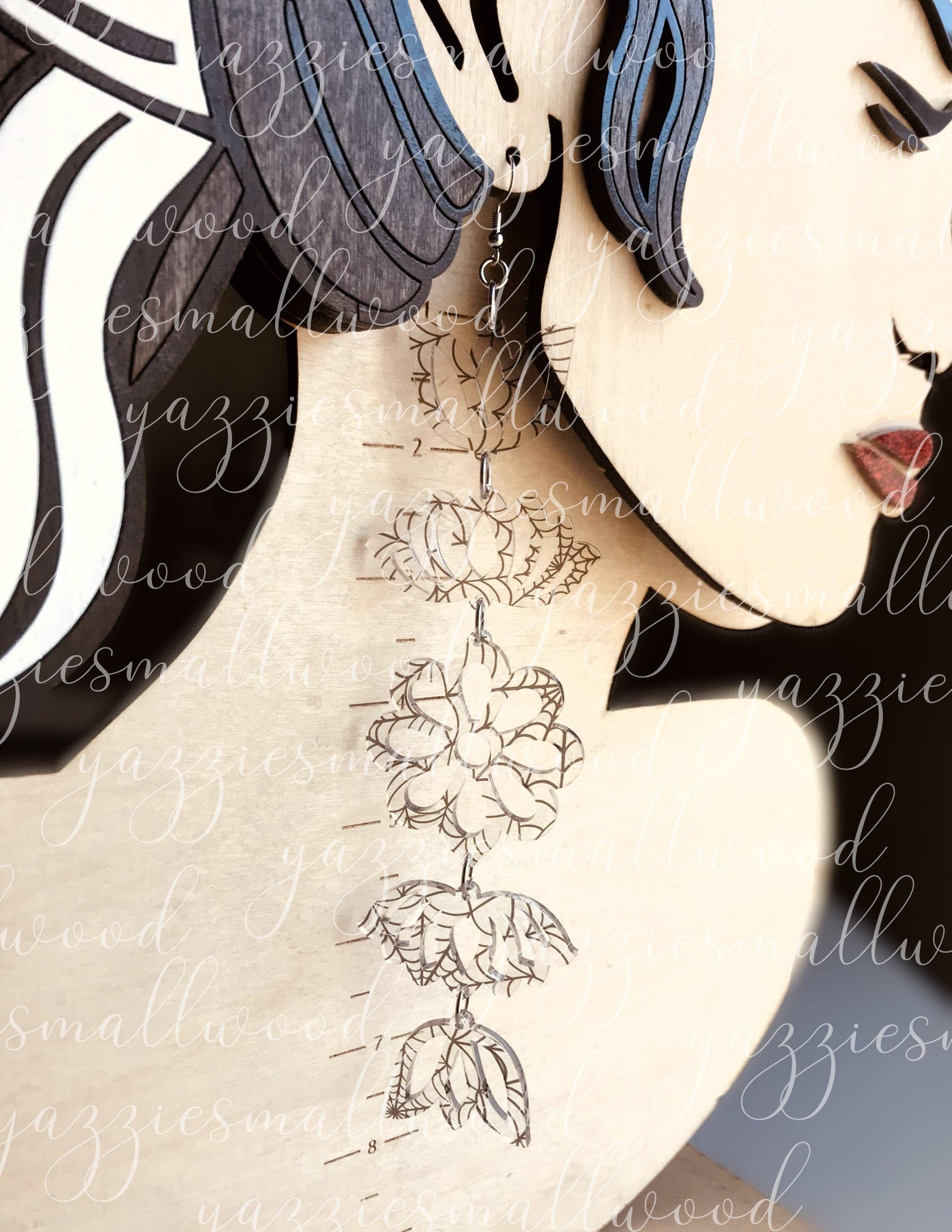 yazziesmallwood - Daisy Tulip Lotus florals XL: Masani floral matte/shiny