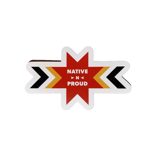 Iris Running Thunder - "Native N Proud" Matte Vinyl Sticker