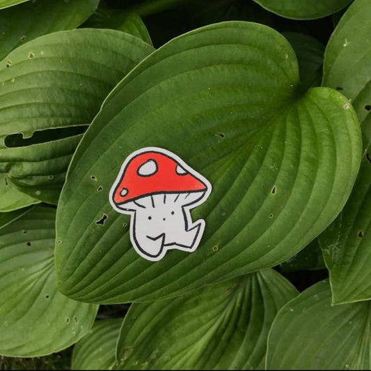 Iris Running Thunder - “Little Cap Mushroom” Vinyl Sticker