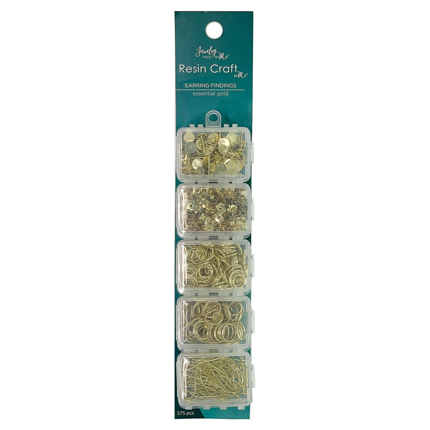 Gold Essential Earring Findings Kit, 575pcs
