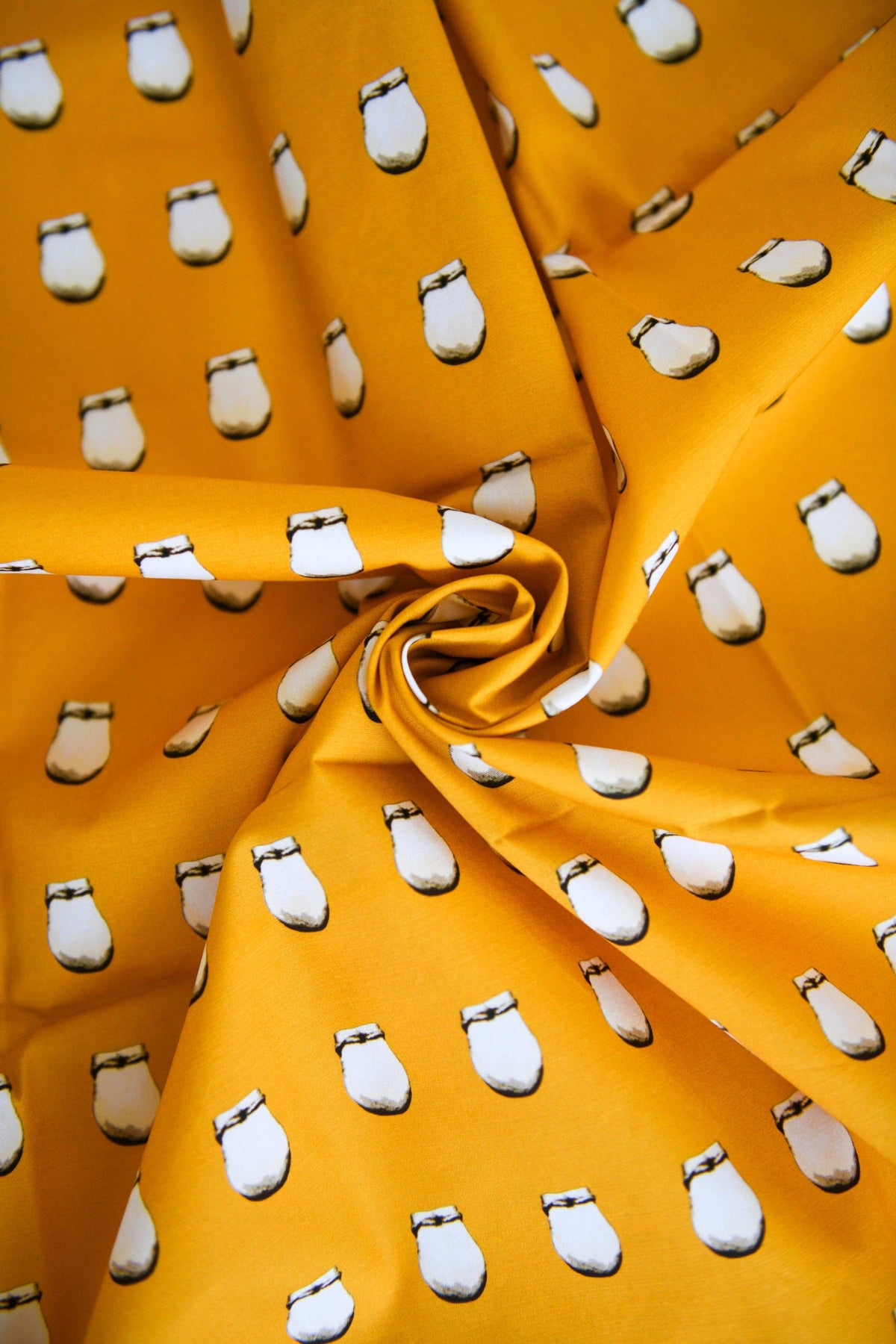 B.Yellowtail - Cotton Fabric - Elk Ivory Yellow
