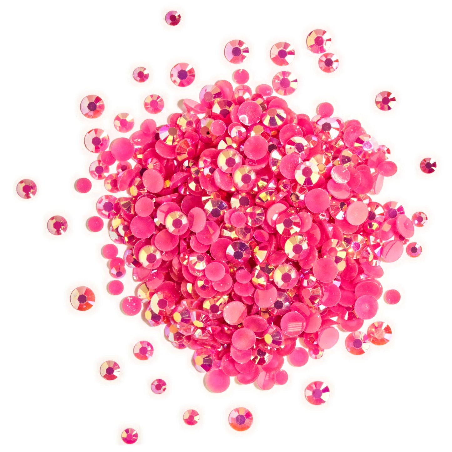 Fuschia AB Flat Back Jewelz