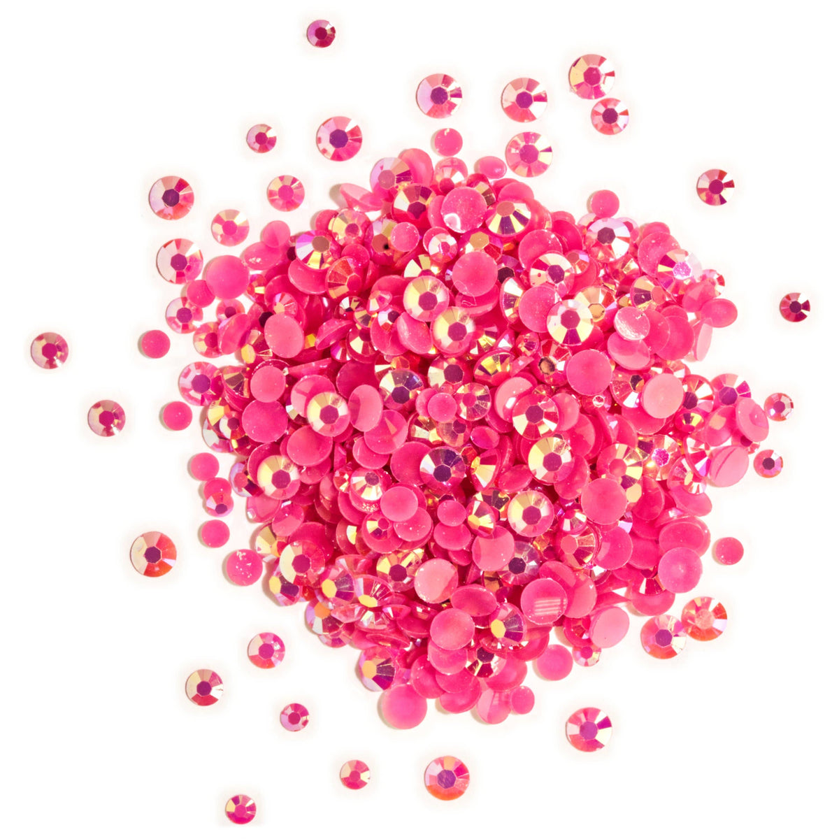 Fuschia AB Flat Back Jewelz