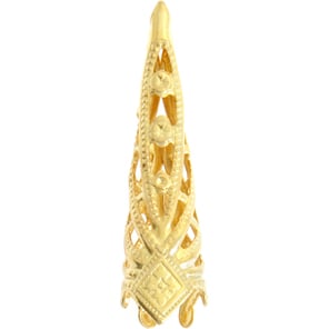 FILIGREE CONE 8x28mm GOLD (10 PC)
