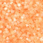 Czech Seed Beads 10/0 2Cut Satin Light Orange SOLGEL Strung