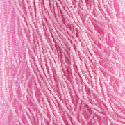 Czech Seed Beads 10/0 2Cut Satin Light Fuchsia SOLGEL Strung