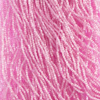 Czech Seed Beads 10/0 2Cut Satin Light Fuchsia SOLGEL Strung