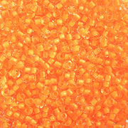 Czech Seed Bead 11/0 Vial Crystal C/L Neon Orange apx23g