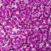 Czech Seed Bead 11/0 Vial Crystal C/L Neon Purple apx23g