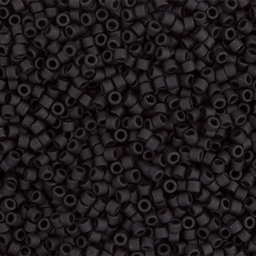 Miyuki Delica 11/0 5.2g Vial Black Matte