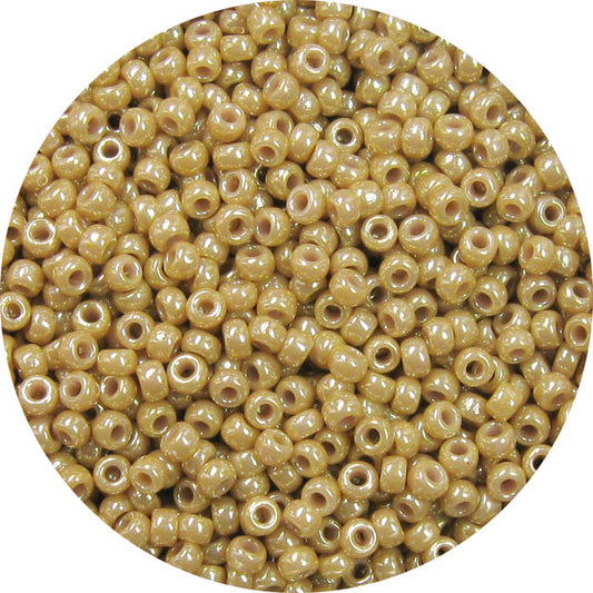 11/0 Japanese Seed Bead, Opaque Tan Luster*